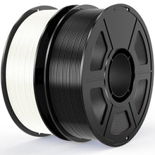 Load image into Gallery viewer, Amoybaby Silk PLA Filament Bundle 1.75mm 3D Printer Filament 2-Pack, 2kg Spool (4.4lbs), Dimensional Accuracy +/- 0.03 mm, Fit Most FDM 3D Printer (Silk Black+Silk White)
