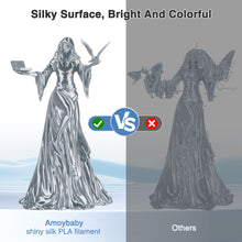 Load image into Gallery viewer, Amoybaby Silk PLA Filament Bundle 1.75mm 3D Printer Filament 2-Pack, 2kg Spool (4.4lbs), Dimensional Accuracy +/- 0.03 mm, Fit Most FDM 3D Printer (Silk Gold+Silk Silver)
