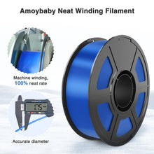 Load image into Gallery viewer, Amoybaby Silk Blue PLA Filament 1.75mm, Shiny Silk PLA High Speed 3D Printer Filament, Dimensional Accuracy +/- 0.03mm, 1kg(2.2lb), Fits for Most FDM 3D Printers