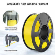 Load image into Gallery viewer, Amoybaby Silk Yellow PLA Filament 1.75mm, Shiny Silk PLA 3D Printer Filament High Speed & Clog-Free, Dimensional Accuracy +/- 0.03mm, 1kg(2.2lb), Fits for Most FDM 3D Printers