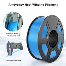 Load image into Gallery viewer, Amoybaby Sky Blue Silk PLA Filament 1.75mm, Shiny Silk PLA 3D Printer Filament High Speed & Clog-Free, Dimensional Accuracy +/- 0.03mm, 1kg(2.2lb), Fits for Most FDM 3D Printers