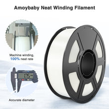 Load image into Gallery viewer, Amoybaby Pearl White Silk PLA Filament 1.75mm, Shiny Silk PLA High Speed 3D Printer Filament, Dimensional Accuracy +/- 0.03mm, 1kg(2.2lb), Fits for Most FDM 3D Printers