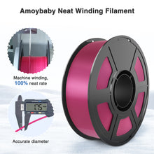 Load image into Gallery viewer, Amoybaby Rose Red Silk PLA Filament 1.75mm 3D Printer Filament, 2kg Spool (4.4lbs), Dimensional Accuracy +/- 0.03 mm, Fit Most FDM 3D Printer (Silk Rose Red 2-Pack)