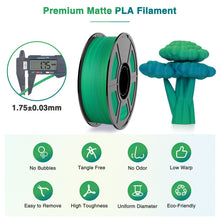 Load image into Gallery viewer, Amoybaby Matte Rainbow PLA 3D Printer Filament, 1.75±0.03mm Vibrant Color Gradient PLA, Low Warping&High Precision 3D Printing Filament, 1kg Spool(2.2lb) Marine Canopy, Fits for most FDM 3D Printers