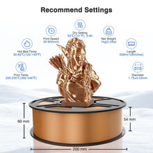 Load image into Gallery viewer, Amoybaby Silk Red Copper PLA Filament 1.75mm, Shiny Silk PLA 3D Printer Filament High Speed & Clog-Free, Dimensional Accuracy +/- 0.03mm, 1kg(2.2lb), Fits for Most FDM 3D Printers