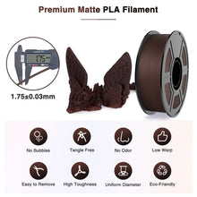 Load image into Gallery viewer, Amoybaby Matte Rainbow PLA 3D Printer Filament, 1.75±0.03mm Vibrant Color Gradient PLA, Low Warping&High Precision 3D Printing Filament, Solar Eclipse 1kg Spool(2.2lb), Fits for most FDM 3D Printers