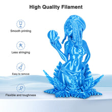 Load image into Gallery viewer, Amoybaby Sky Blue Silk PLA Filament 1.75mm, Shiny Silk PLA 3D Printer Filament High Speed & Clog-Free, Dimensional Accuracy +/- 0.03mm, 1kg(2.2lb), Fits for Most FDM 3D Printers