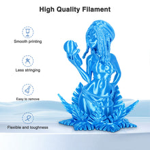 Load image into Gallery viewer, Amoybaby Sky Blue Silk PLA Filament Bundle 1.75mm 3D Printer Filament, 2kg Spool (4.4lbs), Dimensional Accuracy +/- 0.03 mm, Fit Most FDM 3D Printer (Silk Sky Blue 2-Pack)