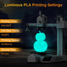 Load image into Gallery viewer, Amoybaby Glow in The Dark PLA Filament 1.75mm, Luminous 3D Printer Filament, 1kg Spool (2.2lbs), Dimensional Accuracy +/- 0.03 mm, Fit Most FDM 3D Printer (Glow Teal)