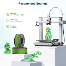 Load image into Gallery viewer, Amoybaby Dual Color Silk PLA Filament 1.75mm 3D Printer Filament Bundle, 2kg Spool (4.4lbs), Dimensional Accuracy +/- 0.03 mm, Fit Most FDM 3D Printers (Silk Yellow Green 2-Pack)