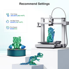 Load image into Gallery viewer, Amoybaby Silk PLA 3D Printer Filament, Silk Dual Color Blue Green PLA Filament 1.75+/-0.03mm, Shiny Coextrusion PLA Filament, Color Change 3D Printing Filament 1KG/2.2lb