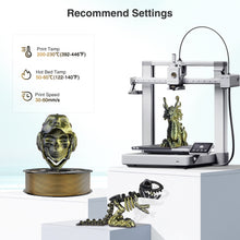 Load image into Gallery viewer, Amoybaby ilk PLA 3D Printer Filament, Silk Dual Color Gold Black PLA Filament 1.75+/-0.03mm, Shiny Coextrusion PLA Filament, Color Change 3D Printing Filament 1KG/2.2lb