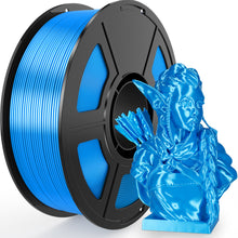 Load image into Gallery viewer, Amoybaby Sky Blue Silk PLA Filament 1.75mm, Shiny Silk PLA 3D Printer Filament High Speed & Clog-Free, Dimensional Accuracy +/- 0.03mm, 1kg(2.2lb), Fits for Most FDM 3D Printers