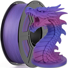 Load image into Gallery viewer, Amoybaby Matte Rainbow PLA 3D Printer Filament, 1.75±0.03mm Vibrant Color Gradient PLA, Low Warping&High Precision 3D Printing Filament, 1kg Spool(2.2lb) Twilight Gradient, Fits for most FDM 3D Printers