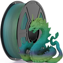 Load image into Gallery viewer, Amoybaby Matte Rainbow PLA 3D Printer Filament, 1.75±0.03mm Vibrant Color Gradient PLA, Low Warping&High Precision 3D Printing Filament, Neon Passage 1kg Spool(2.2lb), Fits for most FDM 3D Printers