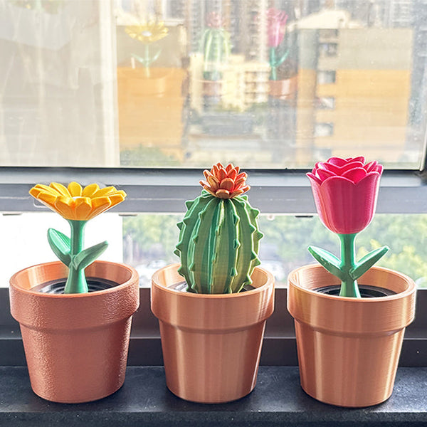 Print your flowers with Amoybaby Silk PLA.