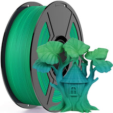 Load image into Gallery viewer, Amoybaby Matte Rainbow PLA 3D Printer Filament, 1.75±0.03mm Vibrant Color Gradient PLA, Low Warping&amp;High Precision 3D Printing Filament, 1kg Spool(2.2lb) Marine Canopy, Fits for most FDM 3D Printers
