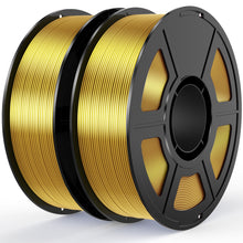 Load image into Gallery viewer, Amoybaby Gold Silk PLA Filament Bundle 1.75mm 3D Printer Filament, 2kg Spool (4.4lbs), Dimensional Accuracy +/- 0.03 mm, Fit Most FDM 3D Printer (Silk Gold 2-Pack)
