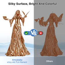 Load image into Gallery viewer, Amoybaby Silk Red Copper PLA Filament 1.75mm, Shiny Silk PLA 3D Printer Filament High Speed &amp; Clog-Free, Dimensional Accuracy +/- 0.03mm, 1kg(2.2lb), Fits for Most FDM 3D Printers
