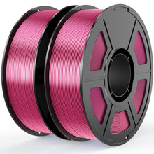 Load image into Gallery viewer, Amoybaby Rose Red Silk PLA Filament 1.75mm 3D Printer Filament, 2kg Spool (4.4lbs), Dimensional Accuracy +/- 0.03 mm, Fit Most FDM 3D Printer (Silk Rose Red 2-Pack)
