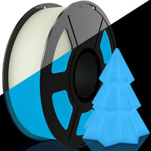 Load image into Gallery viewer, Amoybaby Glow in The Dark PLA Filament 1.75mm 3D Printer Filament, 1kg Spool (2.2lbs), Dimensional Accuracy +/- 0.03 mm, Fit Most FDM 3D Printer (Glow Blue)
