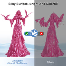 Load image into Gallery viewer, Amoybaby Rose Red Silk PLA Filament 1.75mm 3D Printer Filament, 2kg Spool (4.4lbs), Dimensional Accuracy +/- 0.03 mm, Fit Most FDM 3D Printer (Silk Rose Red 2-Pack)
