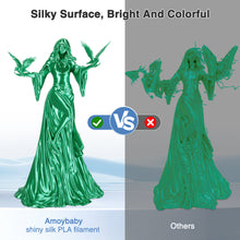 Load image into Gallery viewer, Amoybaby Silk PLA Filament Bundle, 1.75mm 3D Printer Filament 2-Pack, 2kg Spool (4.4lbs), Dimensional Accuracy +/- 0.03 mm, Fit Most FDM 3D Printer (Silk Red+Silk Green)
