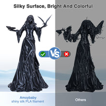 Load image into Gallery viewer, Amoybaby Blue Silk PLA Filament Bundle 1.75mm 3D Printer Filament, 2kg Spool (4.4lbs), Dimensional Accuracy +/- 0.03 mm, Fit Most FDM 3D Printer (Silk Blue 2-Pack)
