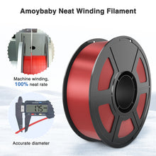 Load image into Gallery viewer, Amoybaby Silk PLA Filament Bundle, 1.75mm 3D Printer Filament 2-Pack, 2kg Spool (4.4lbs), Dimensional Accuracy +/- 0.03 mm, Fit Most FDM 3D Printer (Silk Red+Silk Green)
