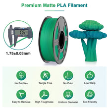 Load image into Gallery viewer, Amoybaby Matte Rainbow PLA 3D Printer Filament, 1.75±0.03mm Vibrant Color Gradient PLA, Low Warping&amp;High Precision 3D Printing Filament, 1kg Spool(2.2lb) Marine Canopy, Fits for most FDM 3D Printers

