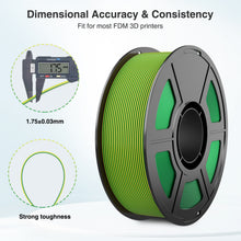 Load image into Gallery viewer, Amoybaby Dual Color Silk PLA Filament 1.75mm 3D Printer Filament Bundle, 2kg Spool (4.4lbs), Dimensional Accuracy +/- 0.03 mm, Fit Most FDM 3D Printers (Yellow Green + Blue Green)
