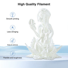 Load image into Gallery viewer, Amoybaby Pearl White Silk PLA Filament 1.75mm, Shiny Silk PLA High Speed 3D Printer Filament, Dimensional Accuracy +/- 0.03mm, 1kg(2.2lb), Fits for Most FDM 3D Printers
