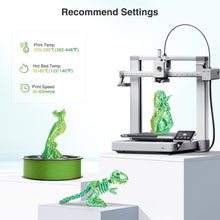 Load image into Gallery viewer, Amoybaby Silk PLA 3D Printer Filament, Silk Dual Color Green Yellow PLA Filament 1.75+/-0.03mm, Shiny Coextrusion PLA Filament, Color Change 3D Printing Filament 1KG/2.2lb
