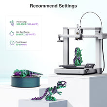 Load image into Gallery viewer, Amoybaby Silk PLA 3D Printer Filament, Silk Dual Color Purple Green PLA Filament 1.75+/-0.03mm, Shiny Coextrusion PLA Filament, Color Change 3D Printing Filament 1KG/2.2lb
