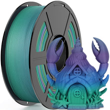 Load image into Gallery viewer, Amoybaby Matte Rainbow PLA 3D Printer Filament, 1.75±0.03mm Vibrant Color Gradient PLA, Low Warping&amp;High Precision 3D Printing Filament, Mystic Haze 1kg Spool(2.2lb), Fits for most FDM 3D Printers
